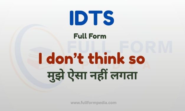 IDTS Full Form: Meaning, Origin, Hindi Explanation & Real-Life Chat Examples