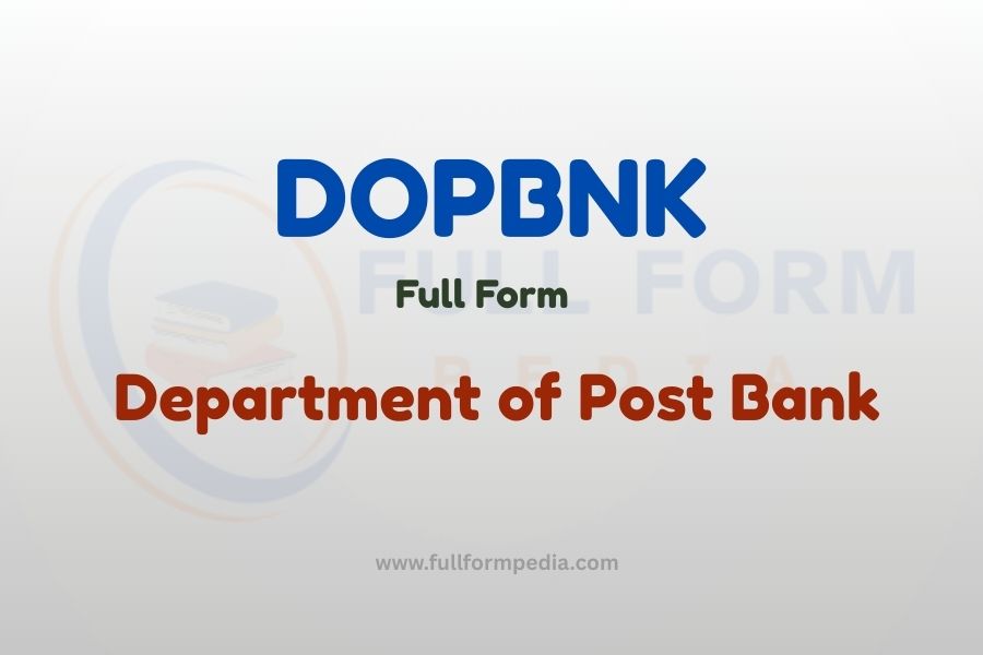 DOPBNK – Department of Post Bank