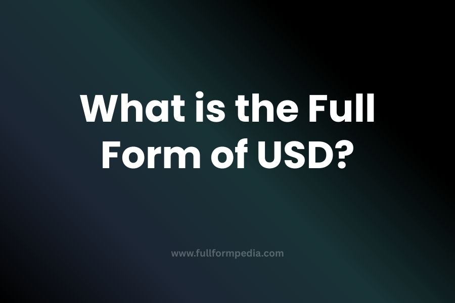USD – United States Dollar